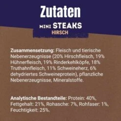 Adventuros Mini Steaks Hirsch 7x70g -Deutschland Hund Trockenfutter Verkaufs-Shop 1f4cb3dec5b97840b039a102f2e0087719fc49d3 bdbcf252639ee764aae40a0c3f8afb0add9f2422