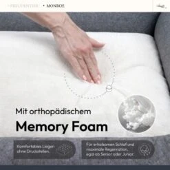 Freudentier Orthopädisches Hundebett Mit Memory Foam, Edel Gesteppt M -Deutschland Hund Trockenfutter Verkaufs-Shop 6f916d30935d45e35625f1002badae4006b11602 1676841 de DE 901d17cffe156878b4de74ee1ac8a7fed656dd6eIs5stV