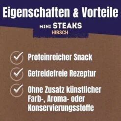 Adventuros Mini Steaks Hirsch 7x70g -Deutschland Hund Trockenfutter Verkaufs-Shop 87158d9a9e4085d4f7297764621bbacba65cad97 2457b670d47b5f67e6ae256c6b99852fc752cd78
