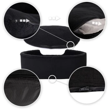 Lionto Hundebett Mit Wendekissen Schwarz S 8 Lionto Hundebett Mit Wendekissen Schwarz S – Bild 6