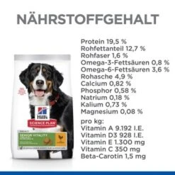 Hill's Science Plan Senior Vitality Large Breed Mature Adult 6+ Mit Huhn 14 Kg -Deutschland Hund Trockenfutter Verkaufs-Shop e718dddb398dca00f75a5ba3ec47d4bc00fac342 52742025964 5