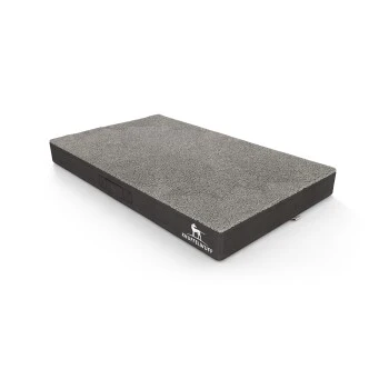 Knuffelwuff Orthopädische Hundematte Ellenie Aus Teddymaterial Und Velours Grau L 6 Knuffelwuff Orthopädische Hundematte Ellenie Aus Teddymaterial Und Velours Grau L – Bild 4